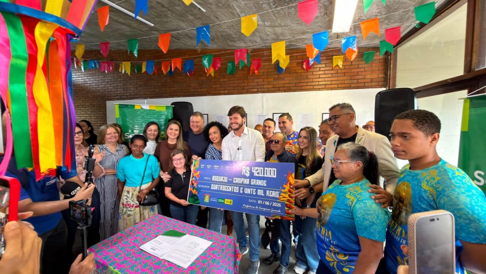 Incentivo quadrilhas juninas Campina Grande R$ 420 mil