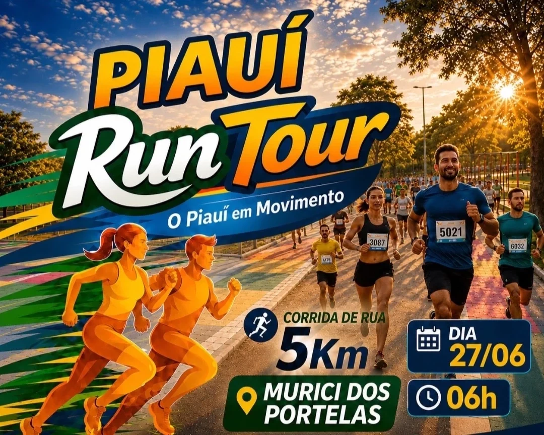 Circuito de corridas Piauí: 4 cidades de 27/06 a 25/07