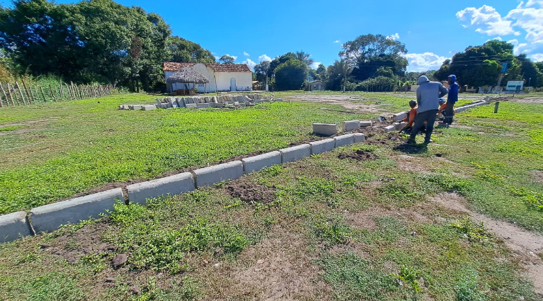 Construção praça Santa Rosa inicia em São João do Arraial